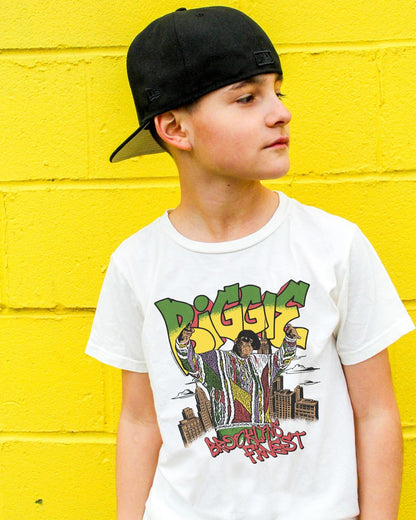 Biggie Brooklyns Finest Tee - Vintage White - Twinkle Twinkle Little One