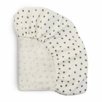 Black Daisy Extra Soft Muslin Crib Sheet - Twinkle Twinkle Little One