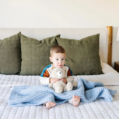 Waffle Knit Receiving Blanket - Twinkle Twinkle Little One