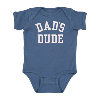 Dad's Dude Short Sleeve Bodysuit - Indigo - Twinkle Twinkle Little One