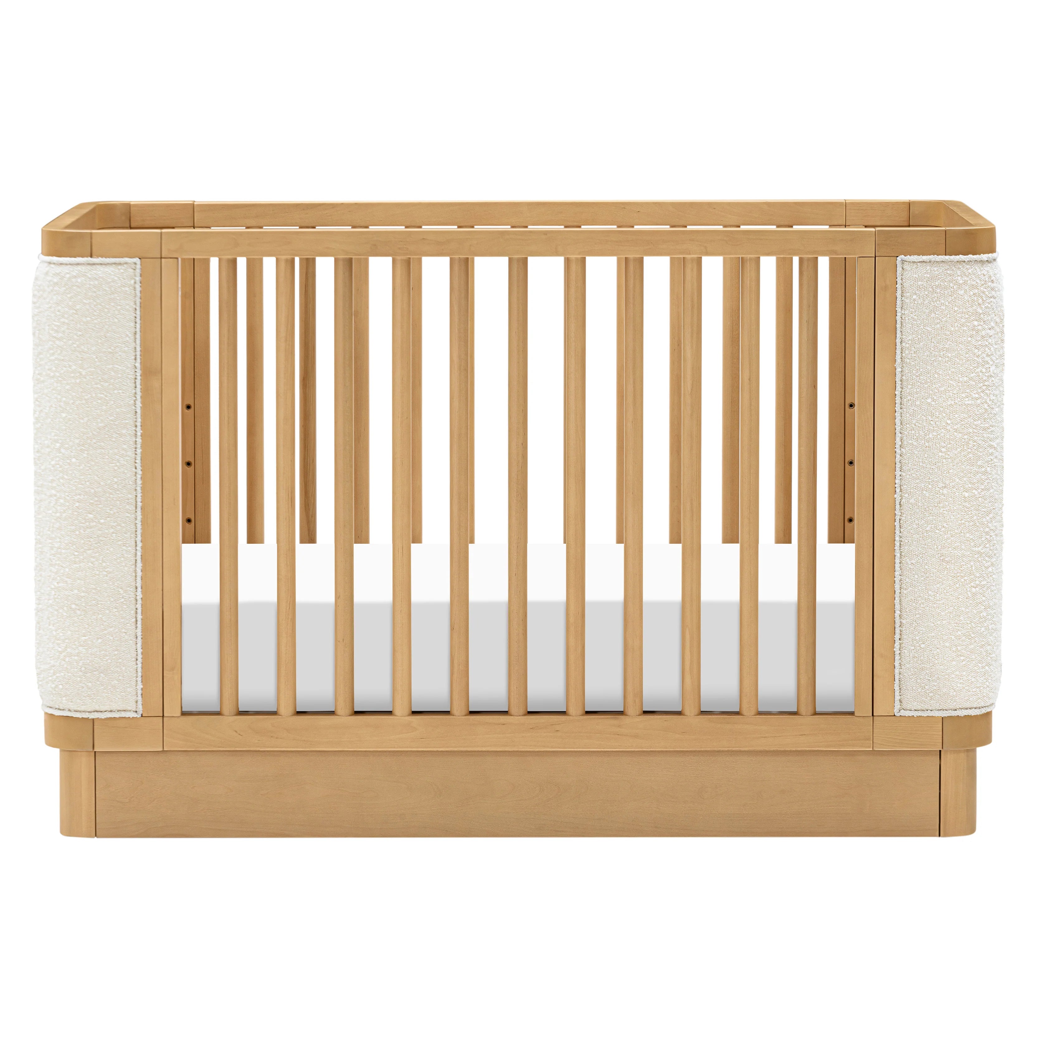 Bondi Boucle 4-in-1 Convertible Crib - Honey with Ivory Boucle - Twinkle Twinkle Little One