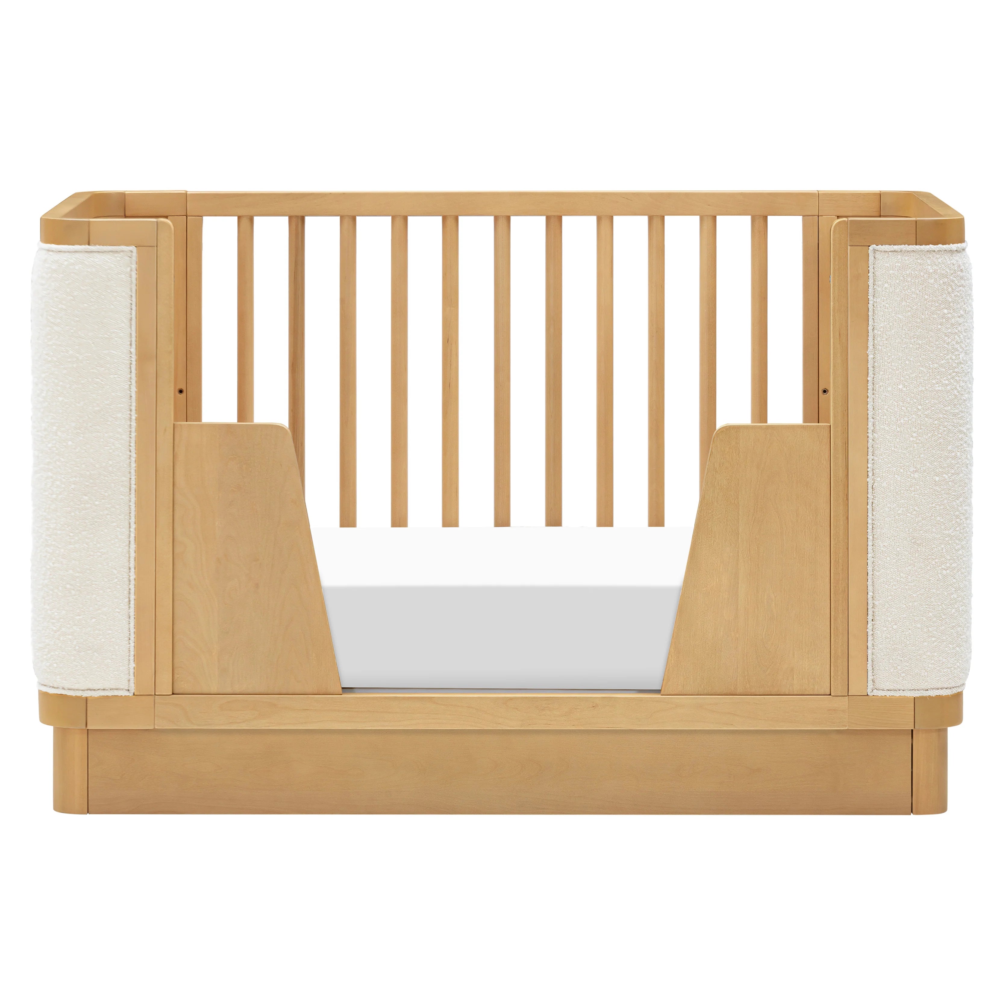 Bondi Boucle 4-in-1 Convertible Crib - Honey with Ivory Boucle - Twinkle Twinkle Little One