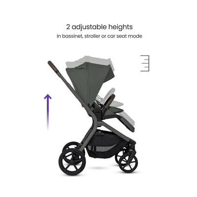 Silver Cross Breez Compact Stroller + Folding Bassinet Bundle