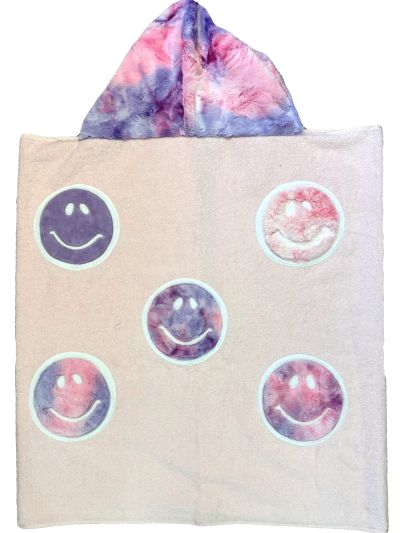 Breezy Smiles Girl Hooded Towel