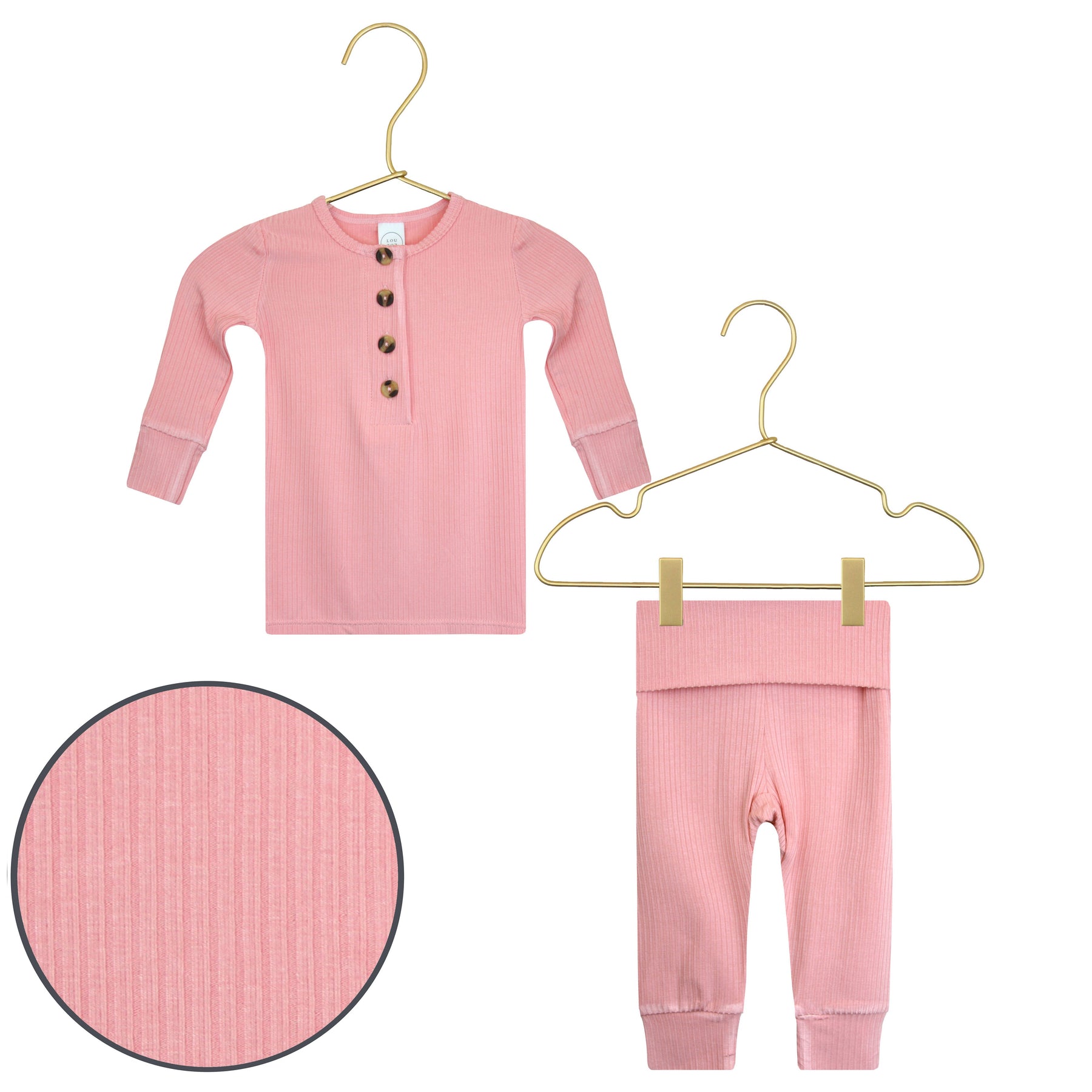 Lou Lou & Company Brielle Ribbed Top + Bottoms - Twinkle Twinkle Little One