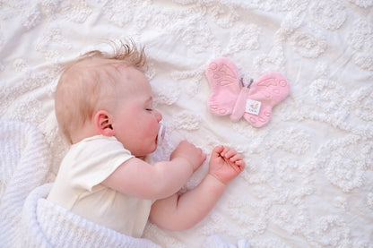 Butterfly Organic Fabric with Crinkle - Twinkle Twinkle Little One