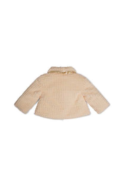 Baya Fur Baby Jacket - Pearled Ivory - Twinkle Twinkle Little One