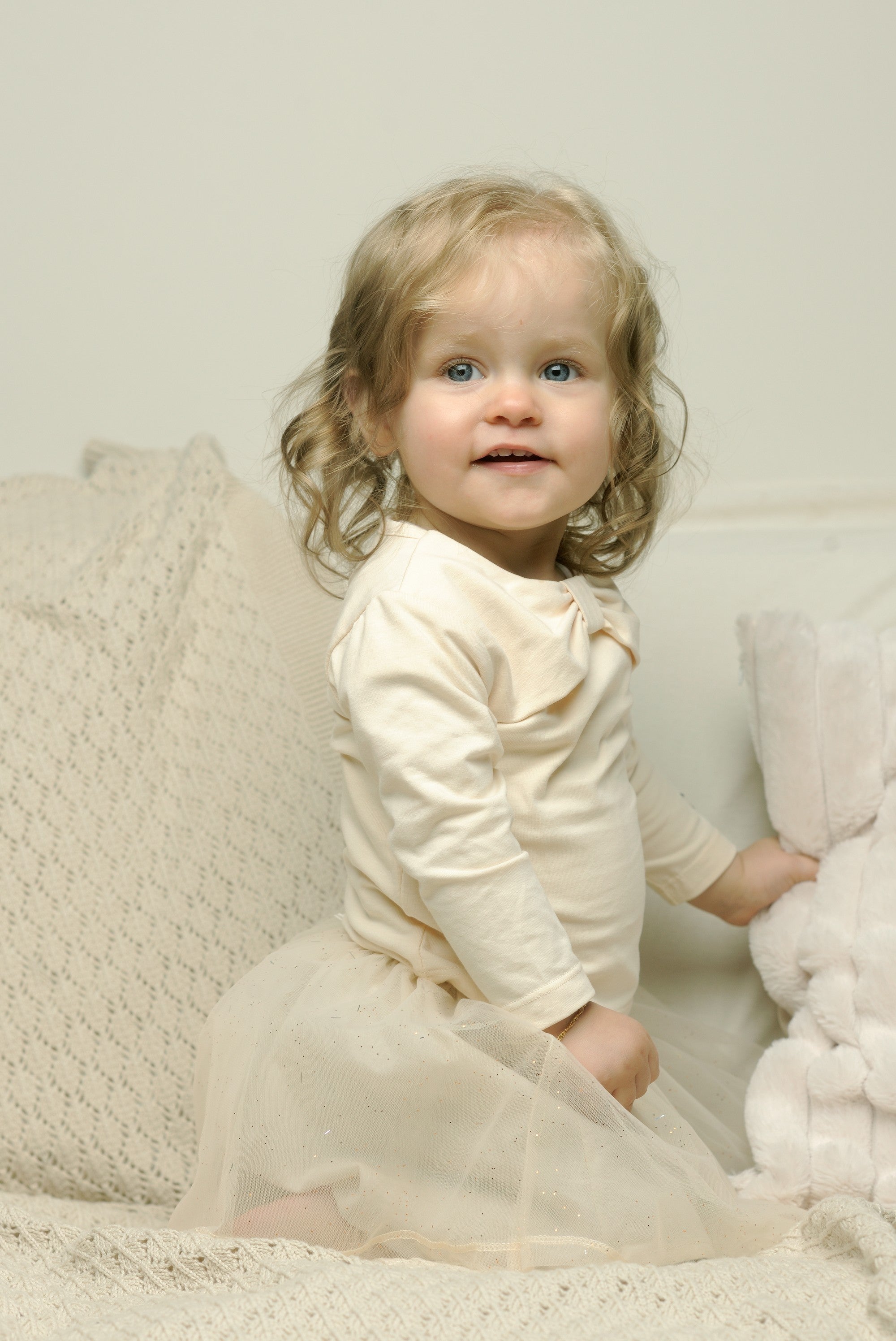 Taysi Tulle Baby Skirt - Light Cappuccino - Twinkle Twinkle Little One