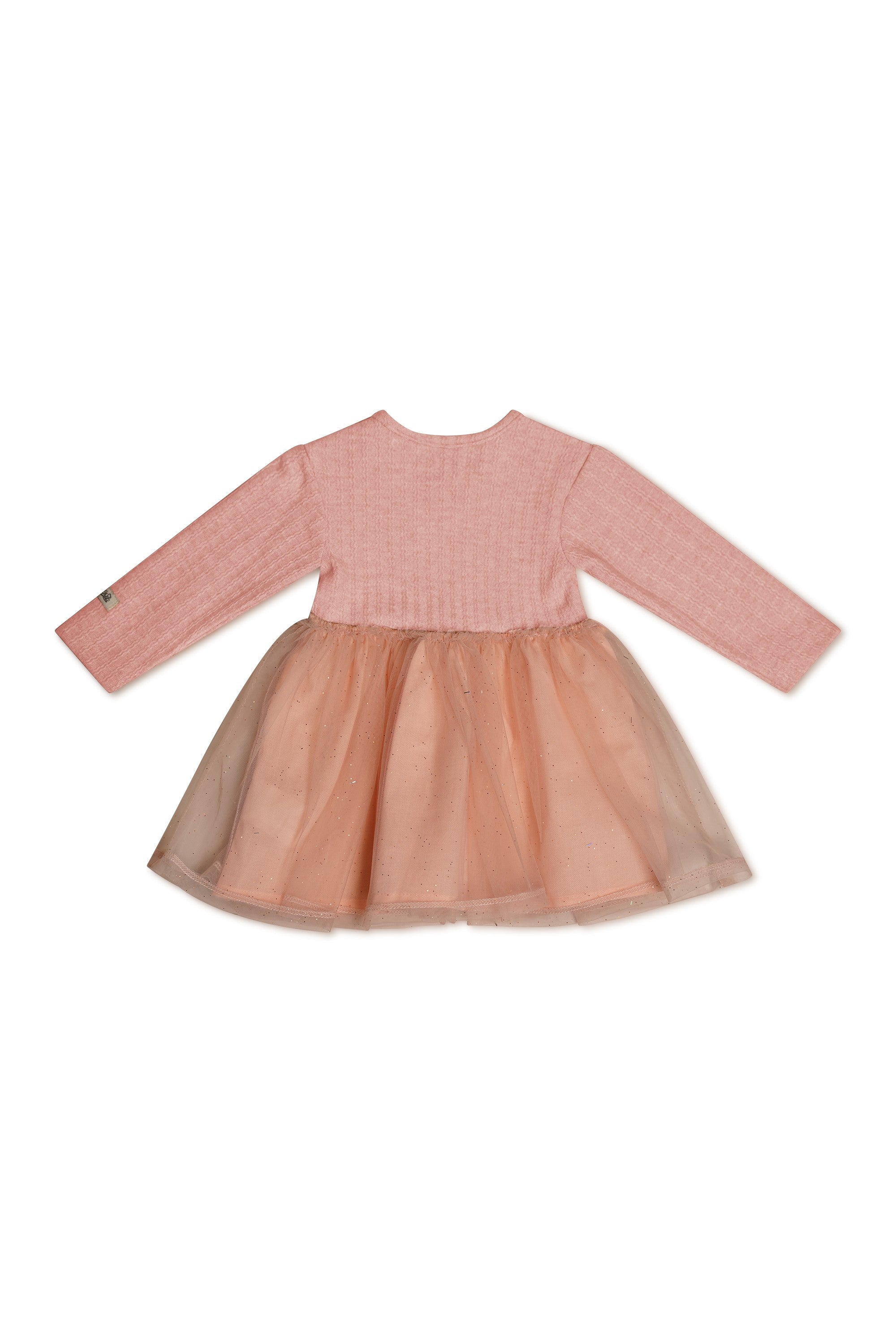 Solly Rib & Tulle Baby Dress - Cotton Candy - Twinkle Twinkle Little One