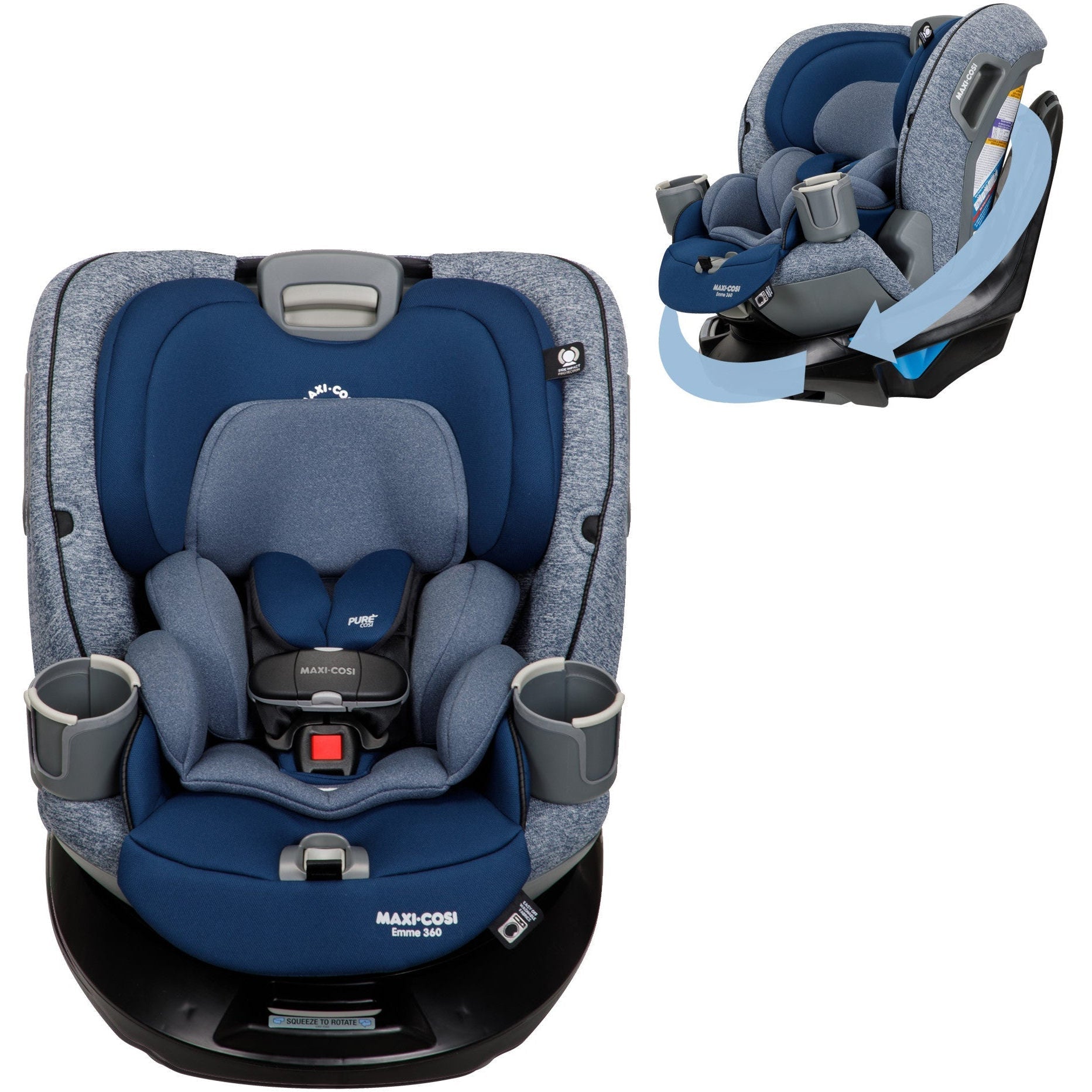 Buy navy-wonder-purecosi Maxi-Cosi Emme 360° Rotating All-in-One Convertible Car Seat