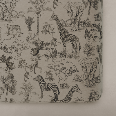 Vintage Safari Crib Sheet - Twinkle Twinkle Little One