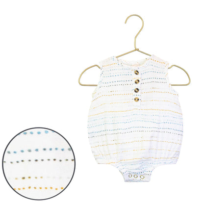 Lou Lou & Company CLOUD MUSLIN BUBBLE ROMPER - Conrad - Twinkle Twinkle Little One