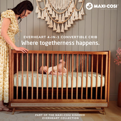 Maxi-Cosi Nursery Everheart 4-in-1 Convertible Crib with Toddler Bed/Daybed Conversion Kit | PRESALE