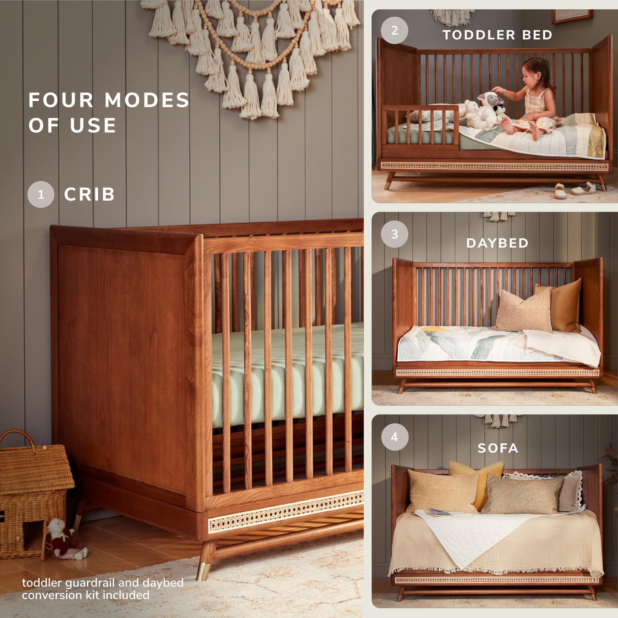 Maxi-Cosi Nursery Everheart 4-in-1 Convertible Crib with Toddler Bed/Daybed Conversion Kit
