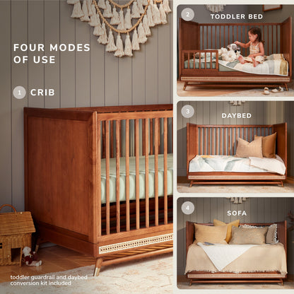 Maxi-Cosi Nursery Everheart 4-in-1 Convertible Crib with Toddler Bed/Daybed Conversion Kit | PRESALE