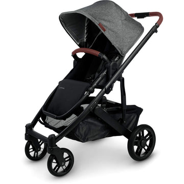 Buy greyson-charcoal-melange-carbon-frame-saddle-leather UPPAbaby Cruz V2 Stroller