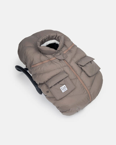 7 A.M. Enfant Car Seat Cocoon - Chestnut Oslo Cloud - Twinkle Twinkle Little One