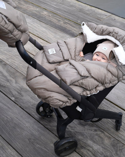 7 A.M. Enfant Car Seat Cocoon - Chestnut Oslo Cloud - Twinkle Twinkle Little One