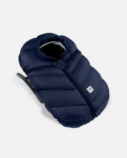 7 A.M. Enfant Car Seat Cocoon - Navy Plush - Twinkle Twinkle Little One