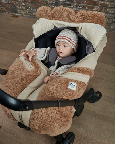 7 A.M. Enfant Car Seat Cocoon - Cappuccino Applique - Twinkle Twinkle Little One