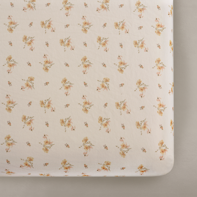 Dainty Floral Crib Sheet - Twinkle Twinkle Little One