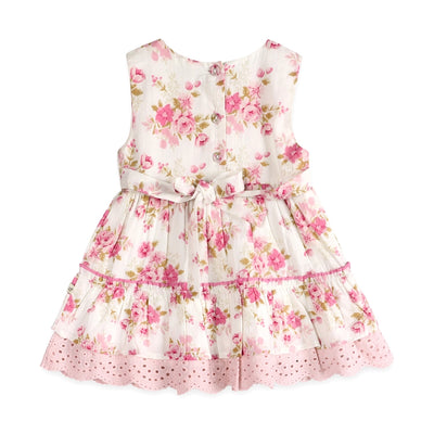 Camille Floral Organic Baby Dress & Bloomer