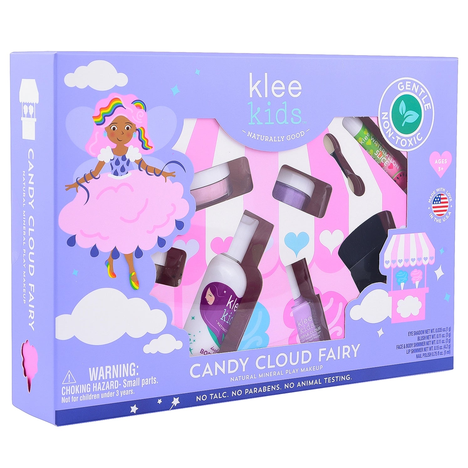 Candy Cloud Fairy - Klee Kids Natural Play Makeup 6-PC Kit - Twinkle Twinkle Little One