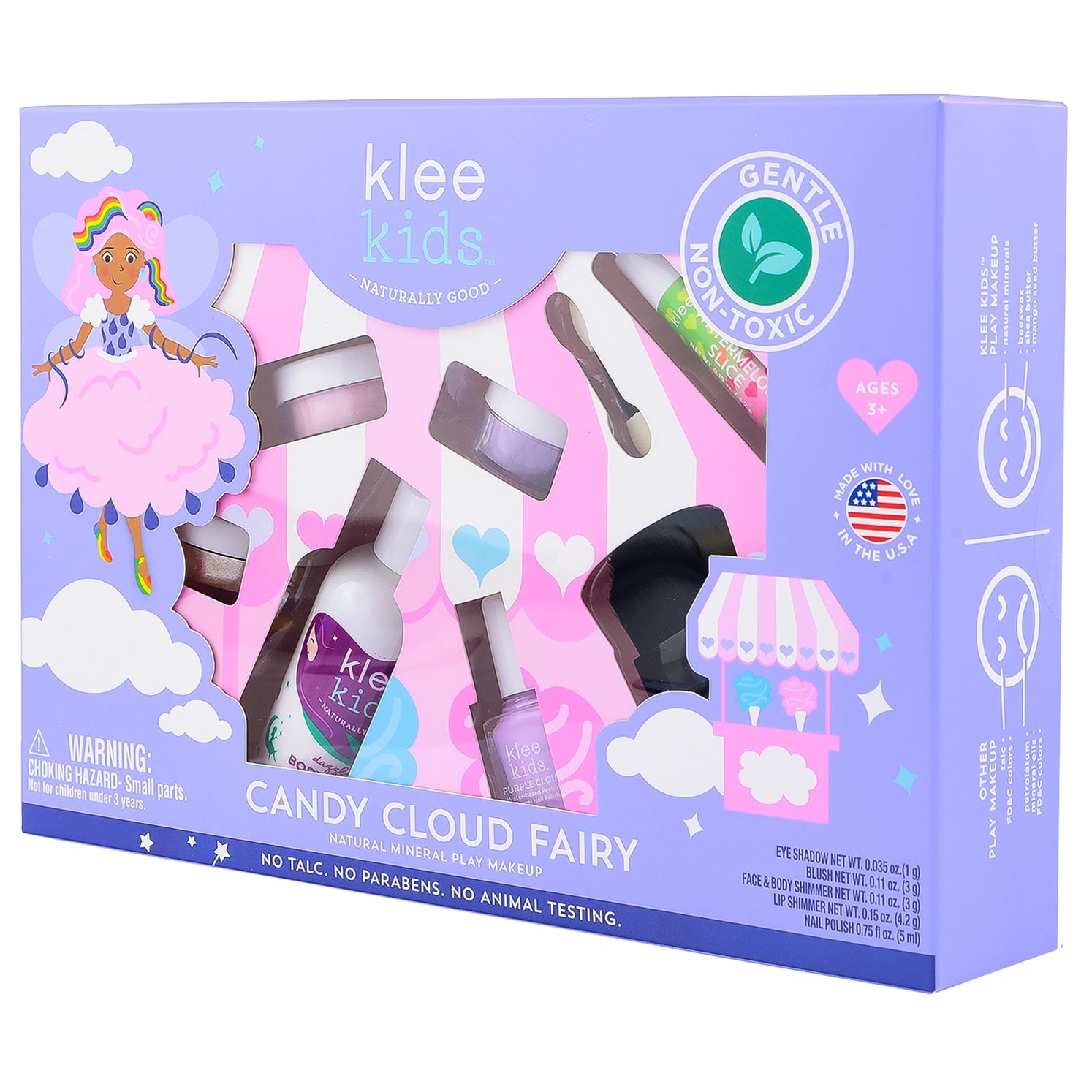 Candy Cloud Fairy - Klee Kids Natural Play Makeup 6-PC Kit - Twinkle Twinkle Little One