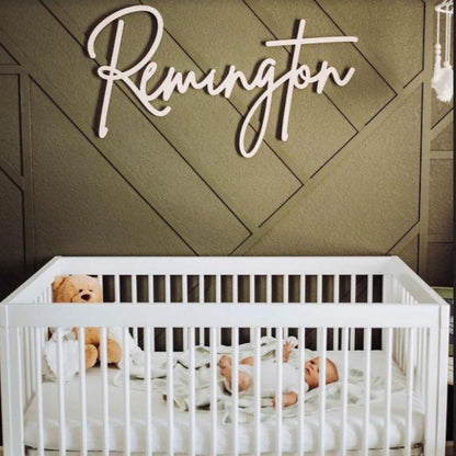 Sugar + Maple Personalized Wood Name Sign - Twinkle Twinkle Little One