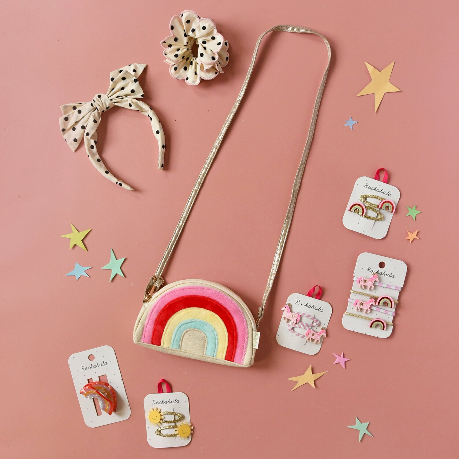 Carnival Rainbow Hair Clips