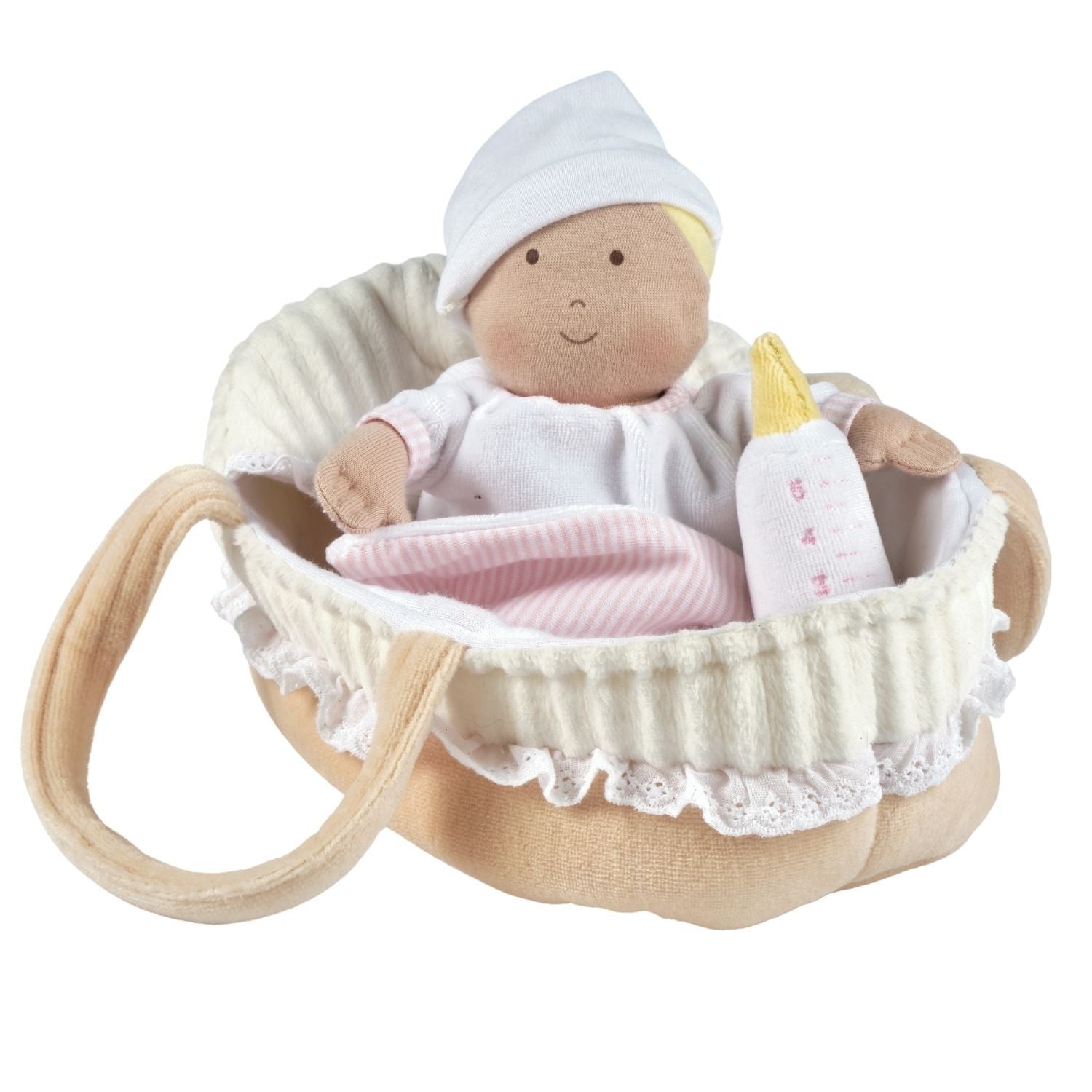 Grace Baby Soft Doll with Carrycot, Bottle & Blanket - Twinkle Twinkle Little One