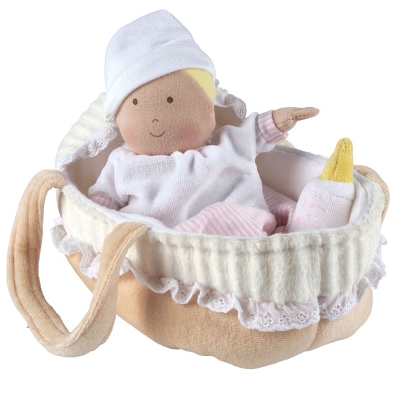 Grace Baby Soft Doll with Carrycot, Bottle & Blanket Twinkle Twinkle