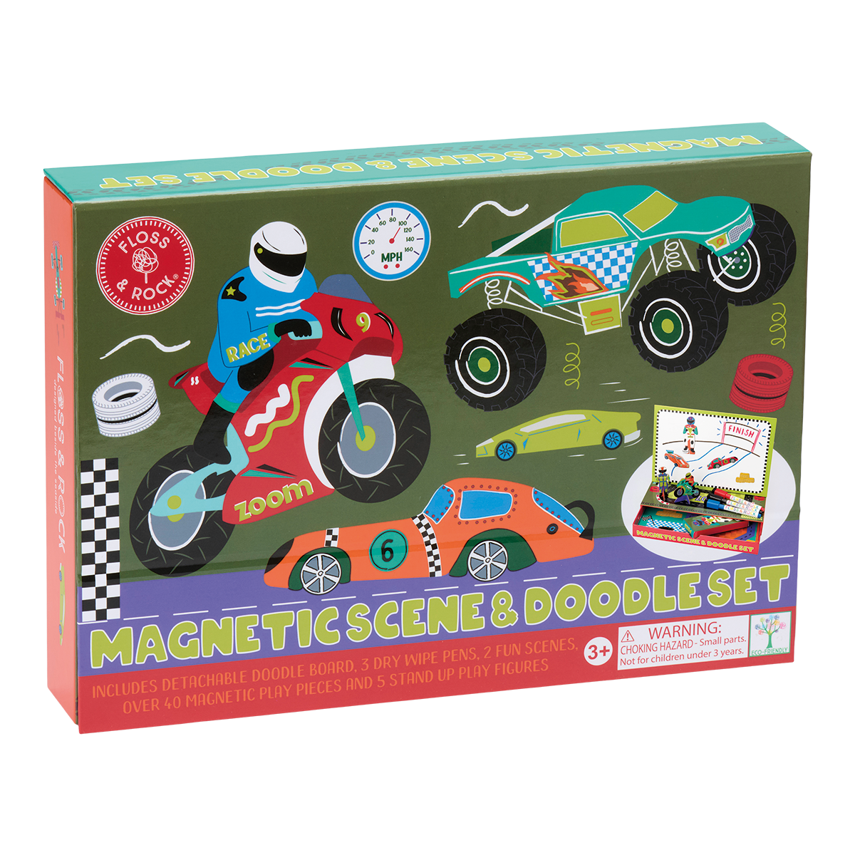 Cars Magnetic Scene & Doodle Set image 1