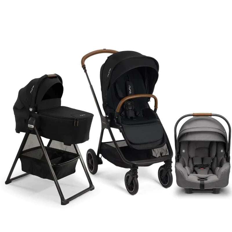 Nuna TRIV Next Bundle - Stroller, LYTL Bassinet + Stand, and PIPA RX Infant Car Seat - Twinkle Twinkle Little One