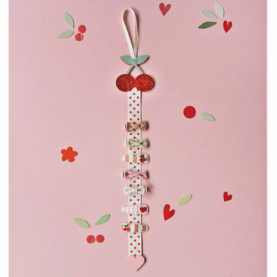 Very Cherry Ribbon Clip Holder