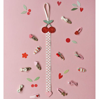 Very Cherry Ribbon Clip Holder