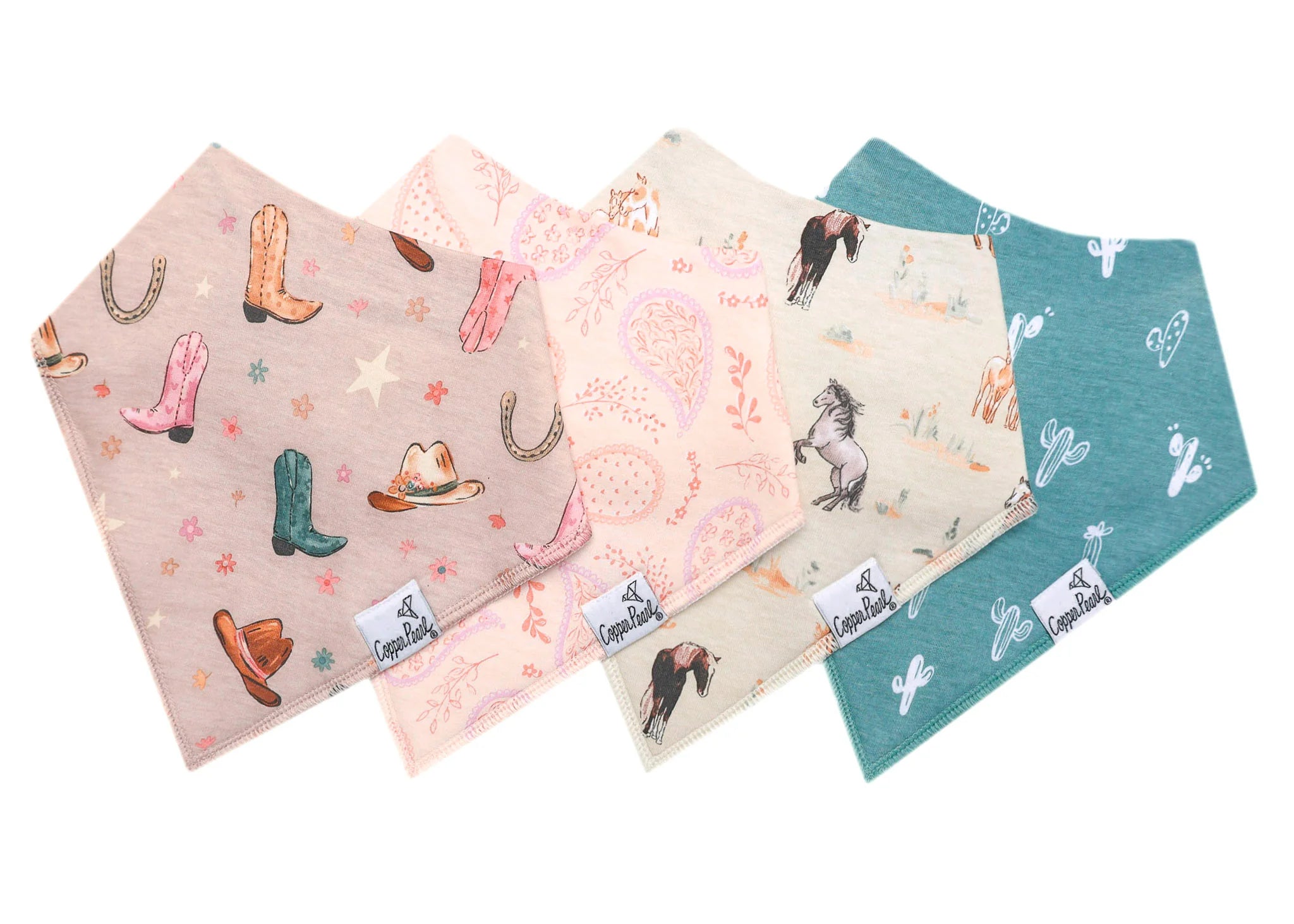 Cheyenne Bandana Bib Set (4-Pack) - Twinkle Twinkle Little One