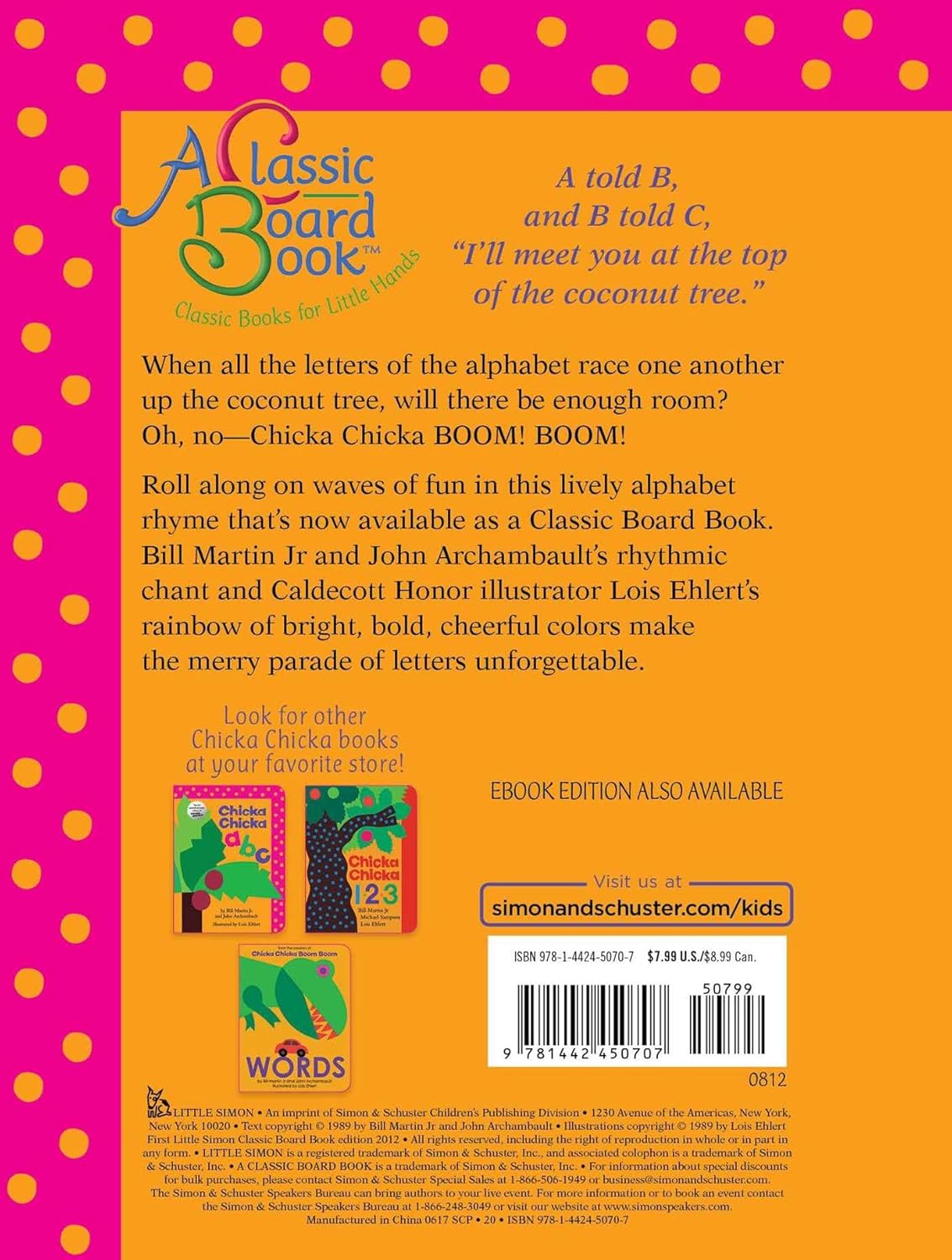 Chicka Chicka Boom Boom Board Book