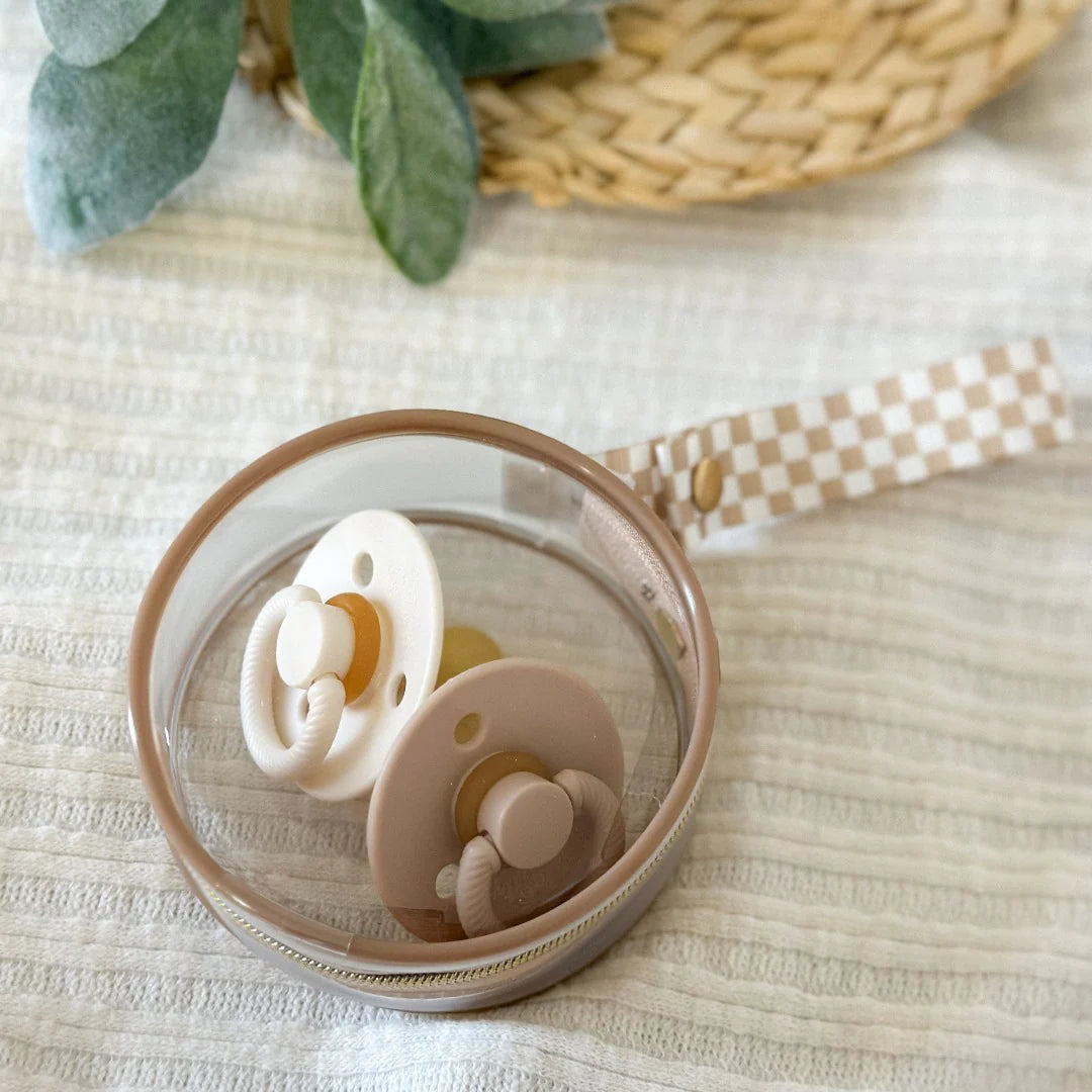 Itzy Paci Case - Clear - Twinkle Twinkle Little One