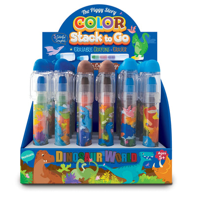 Color Stack To Go Erasable Crayons - Dinosaur World - Twinkle Twinkle Little One