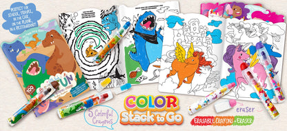 Color Stack To Go Erasable Crayons - Dinosaur World - Twinkle Twinkle Little One