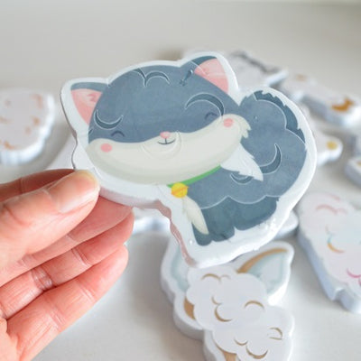 Colour Changing Bath Stickers Muddy Paws - Twinkle Twinkle Little One