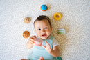 Donut Natural Rubber Teether, Rattle & Pretend Play - Twinkle Twinkle Little One