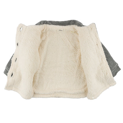 Corduroy Shacket Jacket - Heather Gray - Twinkle Twinkle Little One