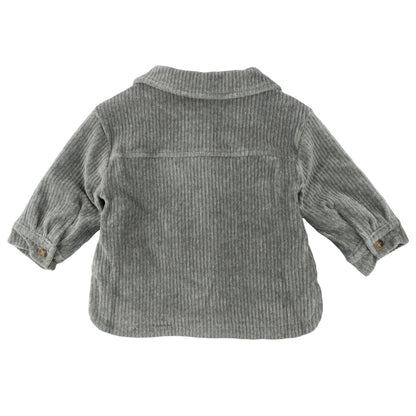 Corduroy Shacket Jacket - Heather Gray - Twinkle Twinkle Little One
