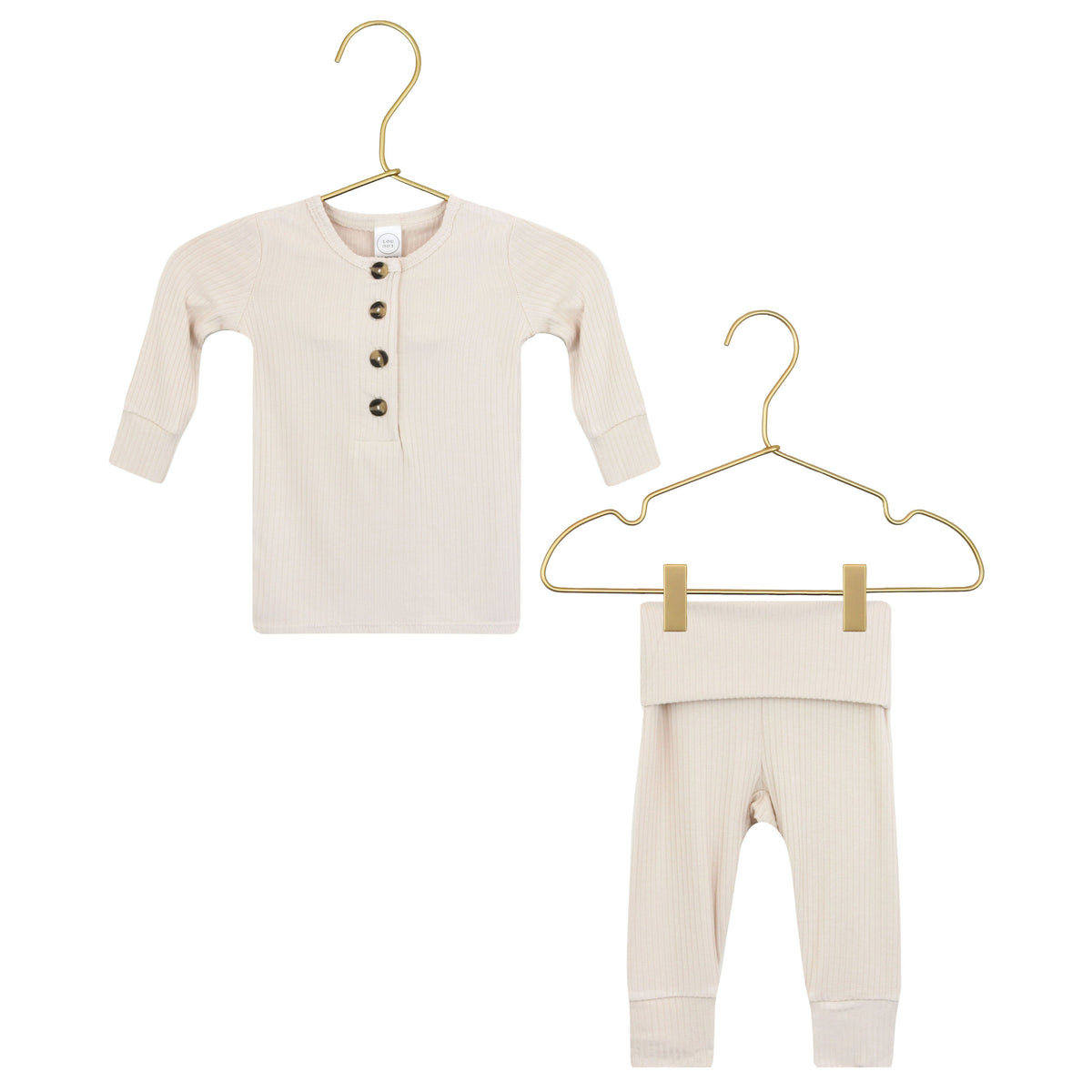 Lou Lou & Company Cove Ribbed Top, Bottoms + Hat Set - Twinkle Twinkle Little One