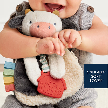 Itzy Lovey™ Plush And Teether Toy - Cow - Twinkle Twinkle Little One