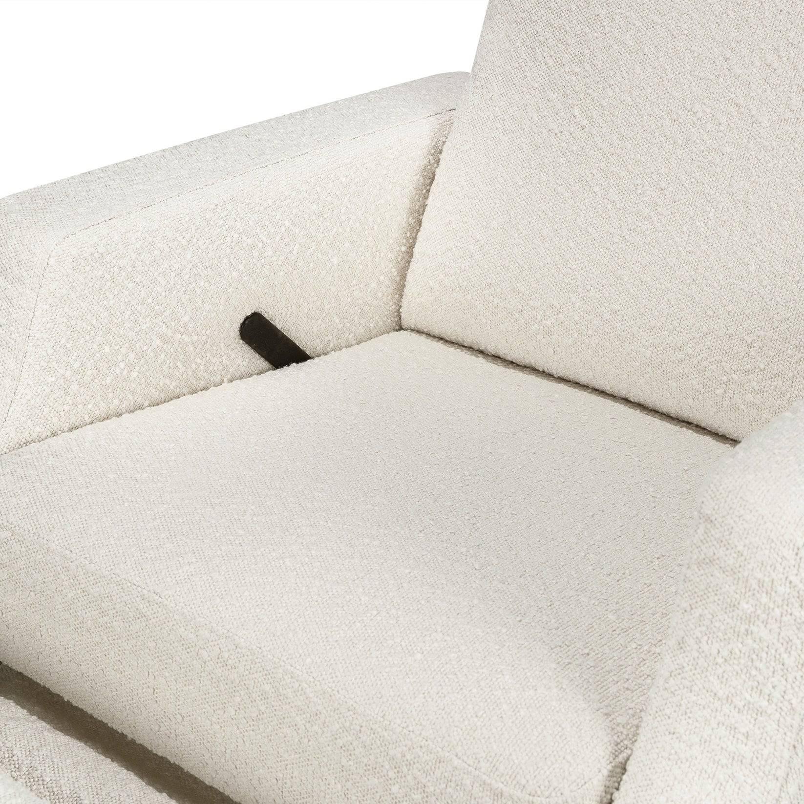 Crewe Recliner & Swivel Glider - Ivory Boucle w/ Light Wood Base - Twinkle Twinkle Little One