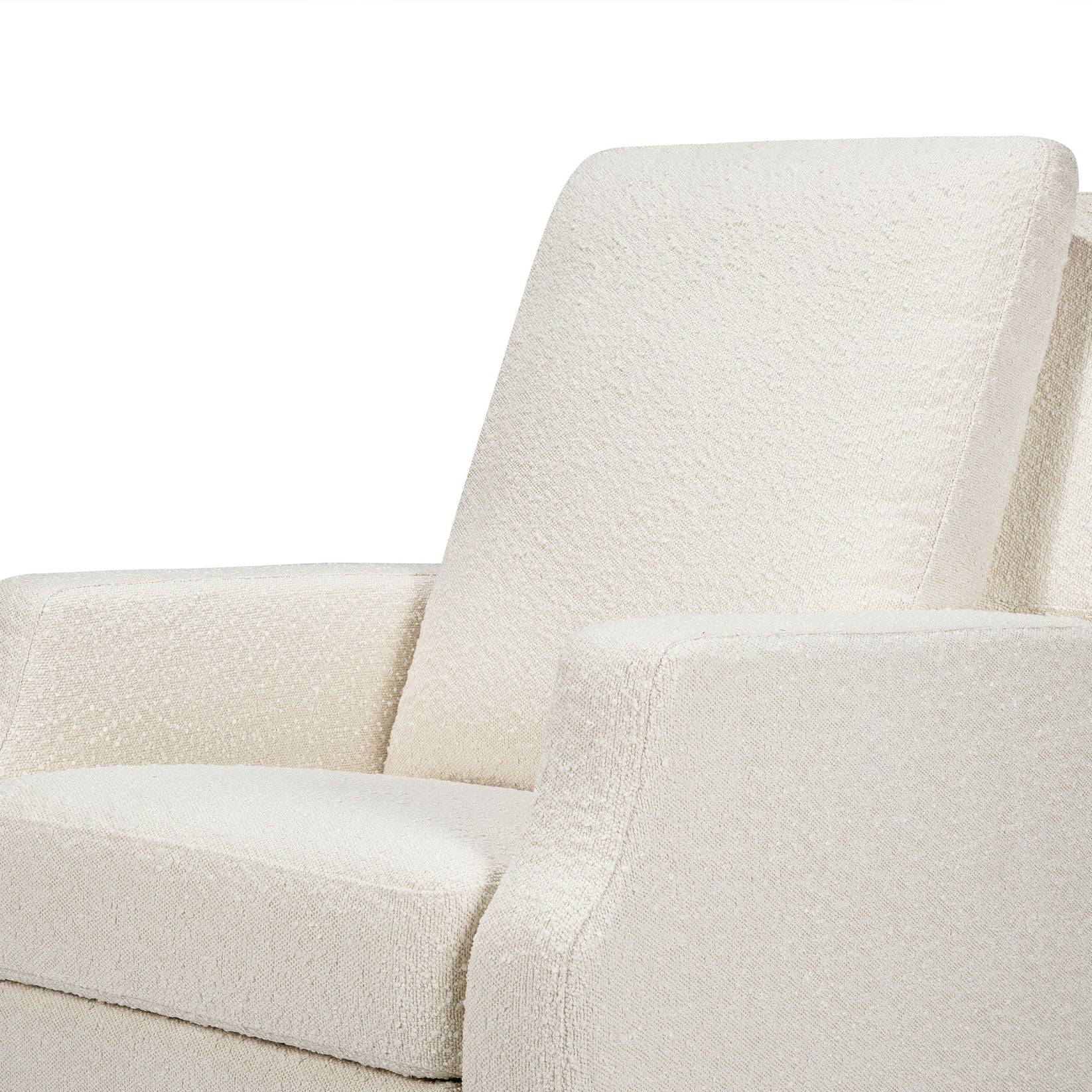 Crewe Recliner & Swivel Glider - Ivory Boucle w/ Light Wood Base - Twinkle Twinkle Little One