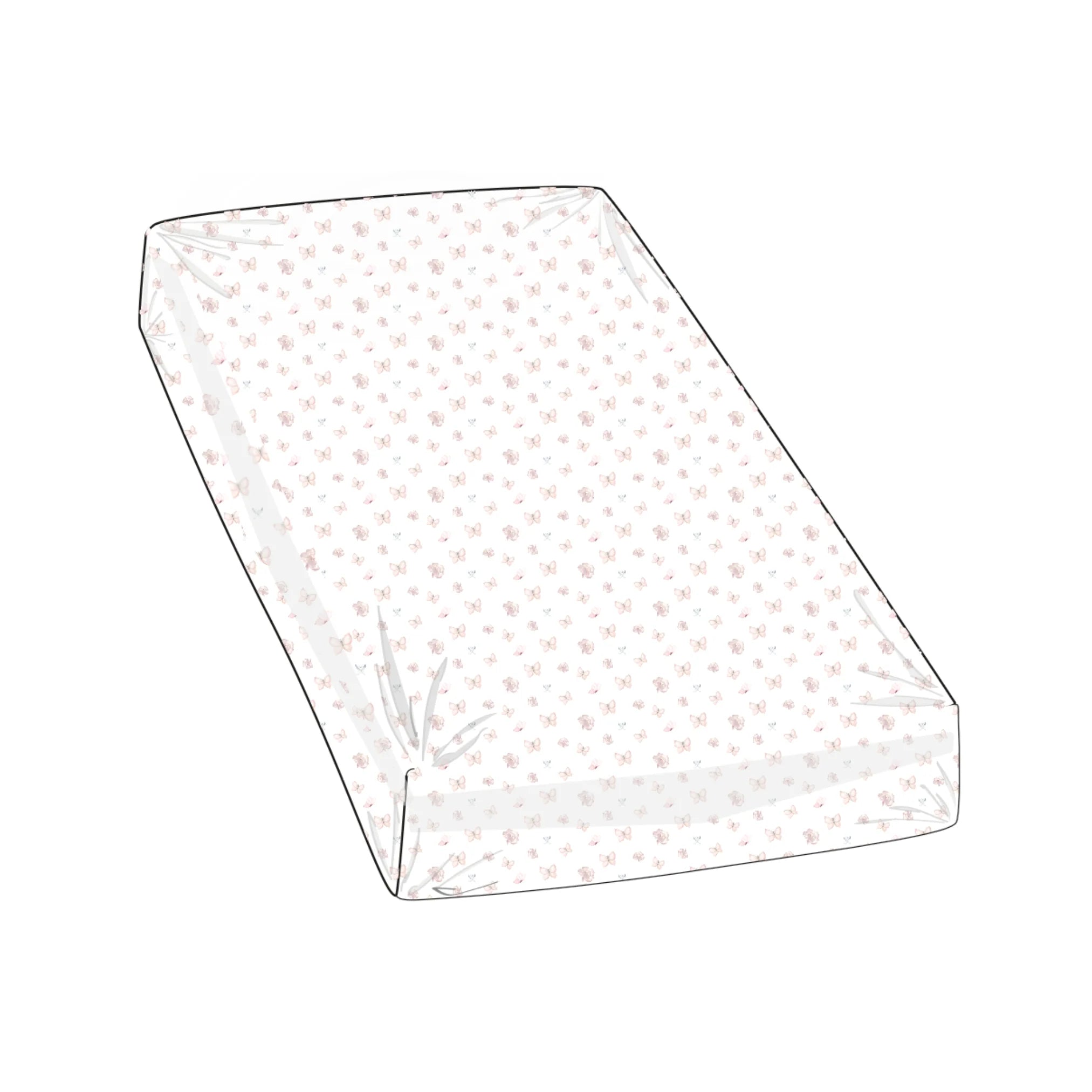 CRIB SHEET - BUTTERFLY FLORAL